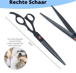 Petsify - Professionele 8-delige Huisdier Knipset - Effileerschaar Hond - Kam Hond - Schaar Hond - Katten Kam - Hondenschaar - Trimschaar Voor Honden - Kapperset - Zwart -Pet Care Verkoop 1200x1159 1