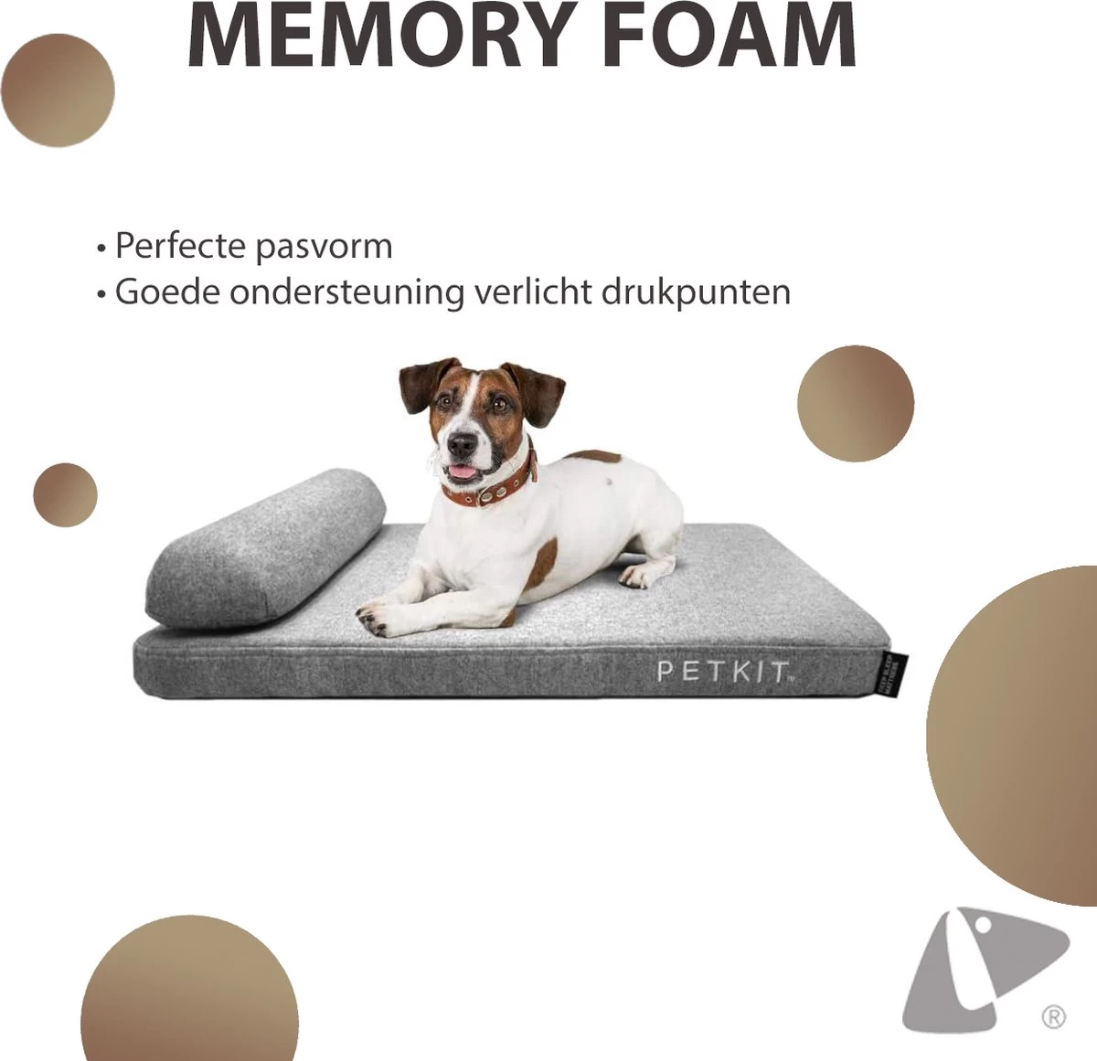 PETKIT® Deep Sleep Bed - Hondenmand - Kattenmand - Memory Foam - Orthopedisch - Maat M 2 PETKIT® Deep Sleep Bed - Hondenmand - Kattenmand - Memory Foam - Orthopedisch - Maat M - Afbeelding 2