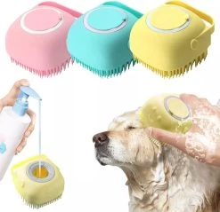 Merkloos Dierenborstel - Douche - Bad - Hond - Kat - Vachtverzorging - Scrubber - Borstel -Pet Care Verkoop 1200x1161 2