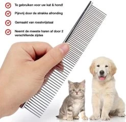 Merkloos Anti-Klit- Kam - Haarverwijderaar Voor Huisdieren - Pijnloos - Roestvrijstaal - Huisdiervriendelijk -Pet Care Verkoop 1200x1161 4