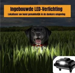 W&Z® Anti Blafband Inclusief Afstandsbediening- 3-60KG - Diervriendelijk - Zonder Schok - Vibratie/Audio/Licht - Anti Blaf Band - Water Bestendig -Pet Care Verkoop 1200x1161 7