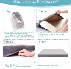 Nobleza Orthopedische Hondenkussen Wasbaar - Hondenbed - Maat S: 60 X 40 X 8 Cm - Grijs 9 Nobleza Orthopedische Hondenkussen Wasbaar - Hondenbed - Maat S: 60 X 40 X 8 Cm - Grijs -Pet Care Verkoop 1200x1162 4