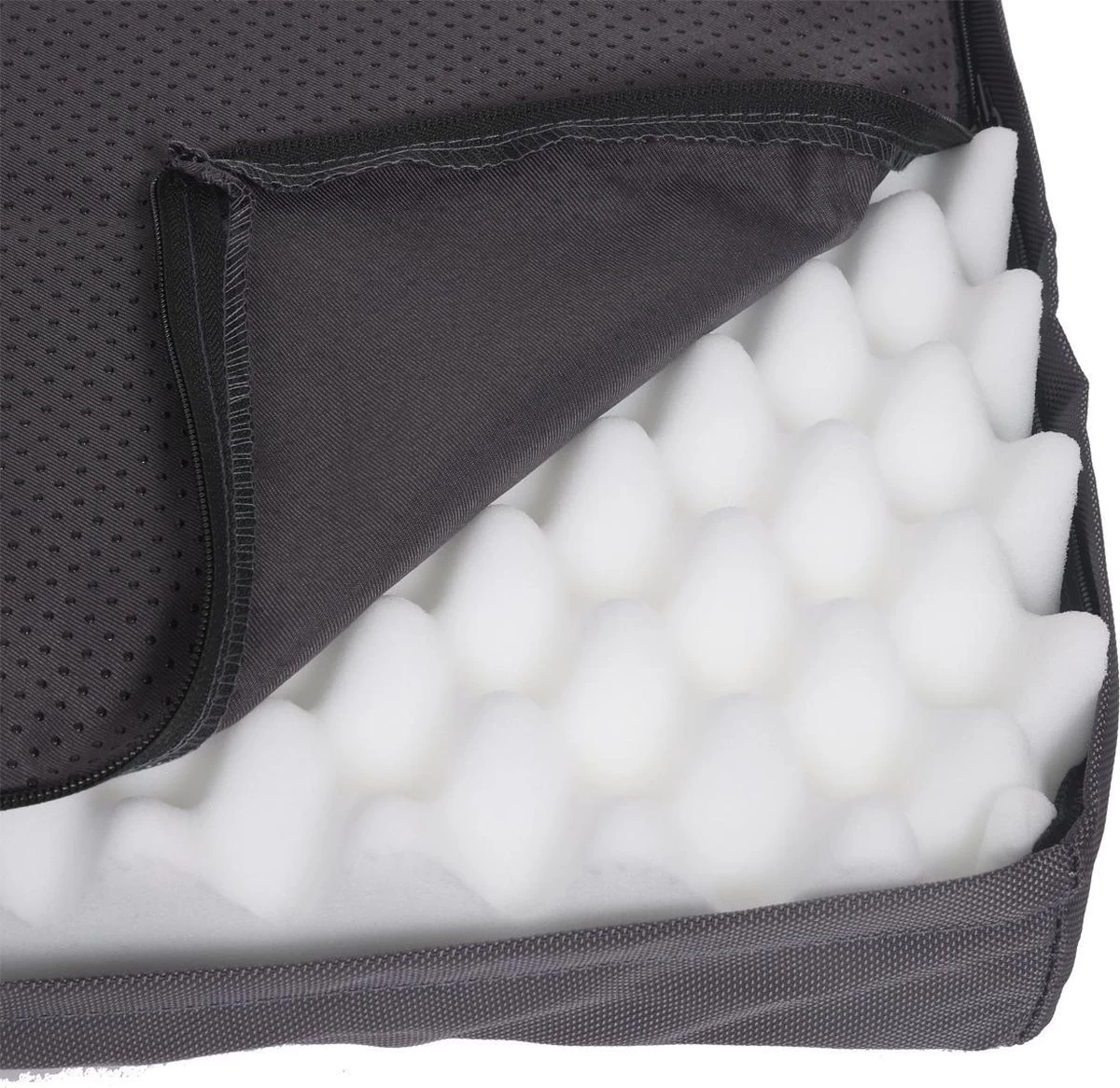 Snoozle Orthopedische Hondenmand - Zacht En Luxe Hondenkussen - Hondenbed - Wasbaar - Hondenmanden - M - 76cm - Grijs 4 Snoozle Orthopedische Hondenmand - Zacht En Luxe Hondenkussen - Hondenbed - Wasbaar - Hondenmanden - M - 76cm - Grijs - Afbeelding 4