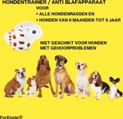 Merkloos Ultrasone Hondentrainer - Anti Blafapparaat | Anti Blaf Apparaat | Anti Blafband | Dierendag | Trainer | Design | Schelp | Retro | Blafband Voor Honden -Pet Care Verkoop 1200x1167 10