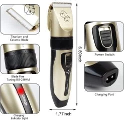 Merkloos Professionele Dierentondeuse - Scheerapparaat Voor Honden En Katten - Trimmer - 4 Opzetstukken - Oplaadbaar - Draadloos - Stil - Verschillende Haar En Vachtlengtes - Haartrimmer - Hondentrimmer - Honden Trimmer - Honden Knippen - Haren Knippen -Pet Care Verkoop 1200x1167