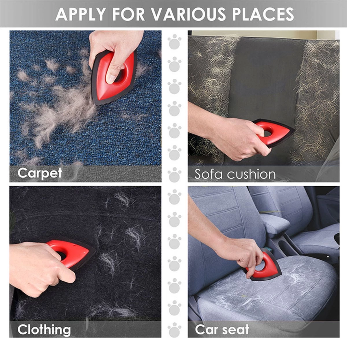 HairClean® Huisdierhaar Verwijderaar- Zwart - Haar Verwijderaar - Huisdieren - Hond En Kat - Pluizen Verwijderaar- 9 HairClean® Huisdierhaar Verwijderaar- Zwart - Haar Verwijderaar - Huisdieren - Hond En Kat - Pluizen Verwijderaar- - Afbeelding 9