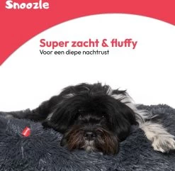 Snoozle Donut Hondenmand - Zacht En Luxe Hondenkussen - Wasbaar - Fluffy - Hondenmanden - 50cm - Grijs -Pet Care Verkoop 1200x1170 12