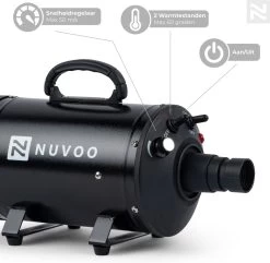 Nuvoo Professionele Hondenföhn / Waterblazer / Hondenborstel Met 3 Opzetstukken - Verstelbare Vermogen Tot 2200W - Warme / Koude Stand - Zwart 11 Nuvoo Professionele Hondenföhn / Waterblazer / Hondenborstel Met 3 Opzetstukken - Verstelbare Vermogen Tot 2200W - Warme / Koude Stand - Zwart -Pet Care Verkoop 1200x1171 3