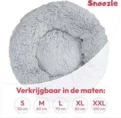 Snoozle Donut Hondenmand - Zacht En Luxe Hondenkussen - Wasbaar - Fluffy - Hondenmanden - 60cm - Lichtgrijs 14 Snoozle Donut Hondenmand - Zacht En Luxe Hondenkussen - Wasbaar - Fluffy - Hondenmanden - 60cm - Lichtgrijs -Pet Care Verkoop 1200x1171 5