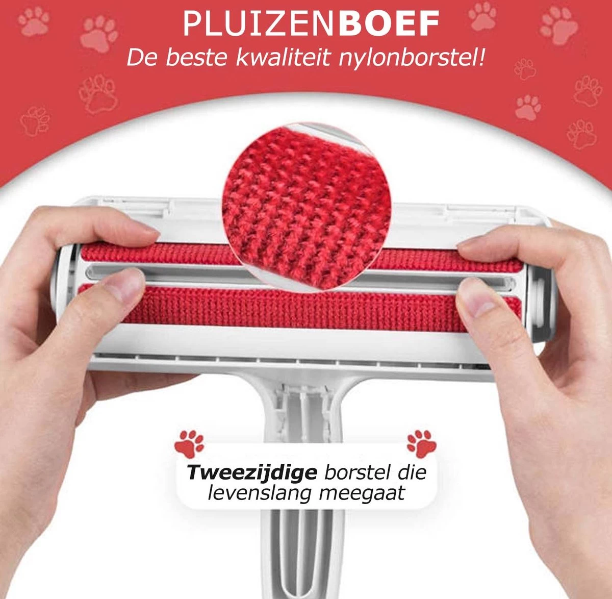 PluizenBOEF® Huisdierhaar Verwijderaar - Haarverwijderaar Voor Huisdieren - Hondenhaar - Kattenhaar - Pluizenborstel 4 PluizenBOEF® Huisdierhaar Verwijderaar - Haarverwijderaar Voor Huisdieren - Hondenhaar - Kattenhaar - Pluizenborstel - Afbeelding 4