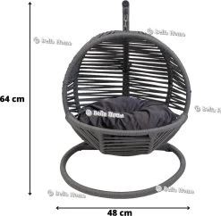 Merkloos Mini Hangstoel Swing Simba Kat / Hond Grijs -Pet Care Verkoop 1200x1174 9