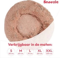 Snoozle Donut Hondenmand - Zacht En Luxe Hondenkussen - Wasbaar - Fluffy - Hondenmanden - 100cm - XXL - Dark Coffee -Pet Care Verkoop 1200x1178 8
