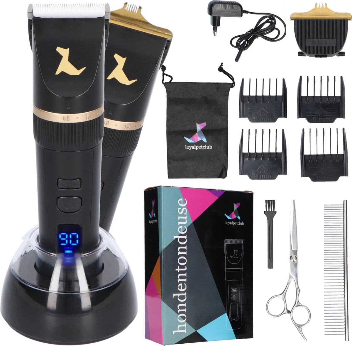 Loyalpetclub® Professionele 2-in-1 Hondentondeuse Voor Dikke Vacht – Draadloze Honden Tondeuse & Hondentrimmer – Stille Tondeuse Katten & Honden Trimset - Inclusief Opbergtasje 1 Loyalpetclub® Professionele 2-in-1 Hondentondeuse Voor Dikke Vacht – Draadloze Honden Tondeuse & Hondentrimmer – Stille Tondeuse Katten & Honden Trimset - Inclusief Opbergtasje