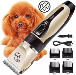 Merkloos Professionele Dierentondeuse - Scheerapparaat Voor Honden En Katten - Trimmer - 4 Opzetstukken - Oplaadbaar - Draadloos - Stil - Verschillende Haar En Vachtlengtes - Haartrimmer - Hondentrimmer - Honden Trimmer - Honden Knippen - Haren Knippen -Pet Care Verkoop 1200x1186