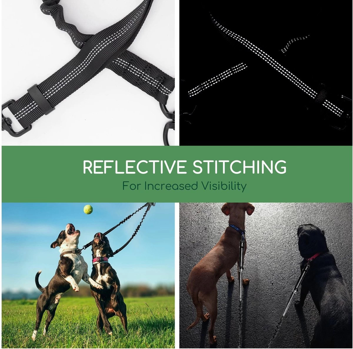 Nobleza Splitter Hondenriem - Dubbel Aanlijnriem Voor Honden - Splitter Verstelbaar - Zwart 4 Nobleza Splitter Hondenriem - Dubbel Aanlijnriem Voor Honden - Splitter Verstelbaar - Zwart - Afbeelding 4