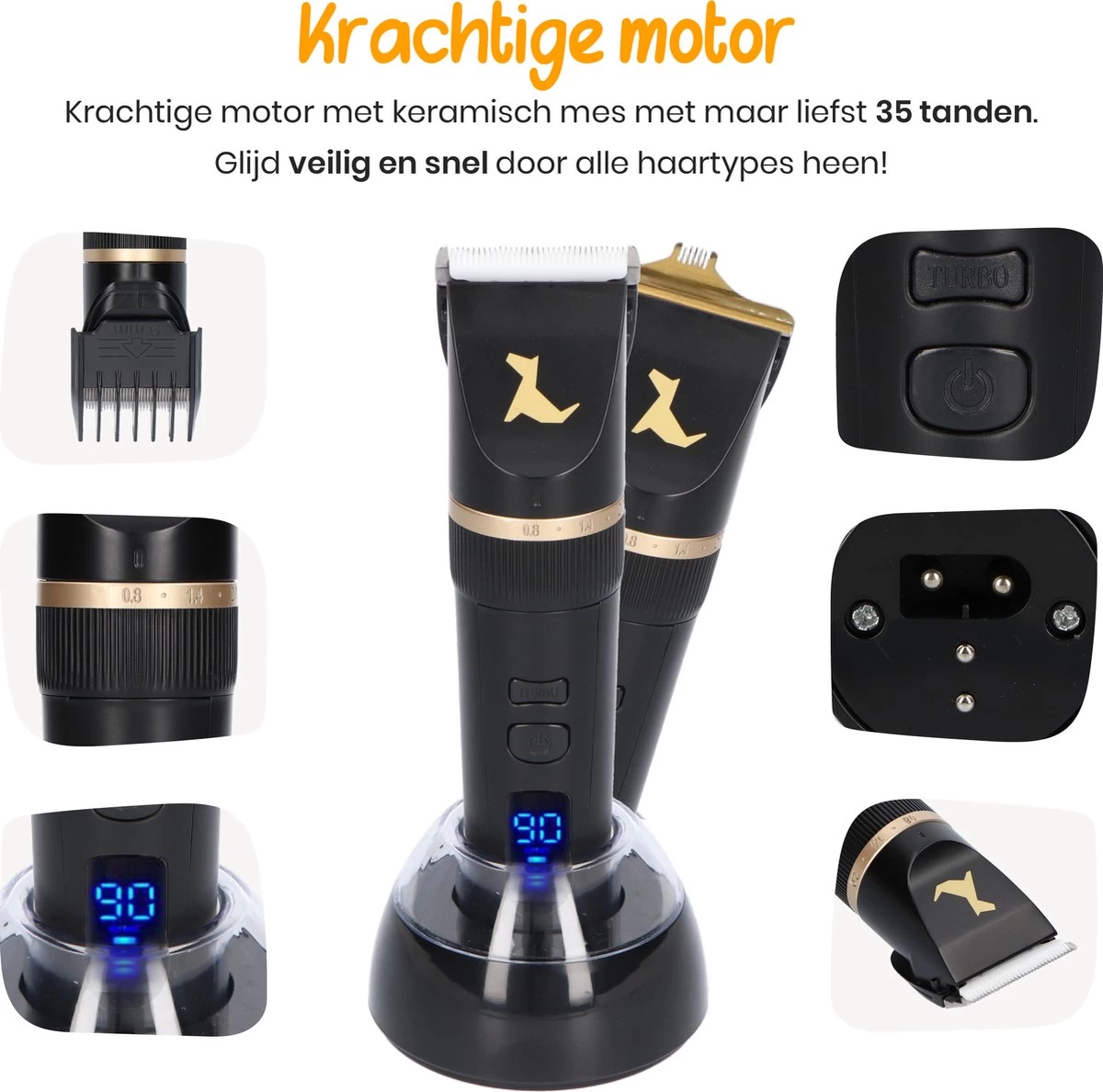 Loyalpetclub® Professionele 2-in-1 Hondentondeuse Voor Dikke Vacht – Draadloze Honden Tondeuse & Hondentrimmer – Stille Tondeuse Katten & Honden Trimset - Inclusief Opbergtasje 6 Loyalpetclub® Professionele 2-in-1 Hondentondeuse Voor Dikke Vacht – Draadloze Honden Tondeuse & Hondentrimmer – Stille Tondeuse Katten & Honden Trimset - Inclusief Opbergtasje - Afbeelding 6