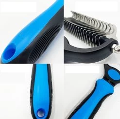 Merkloos 2 Zijdige Ondervacht Hondenkam - Hondenborstel Kortharig/Langharig - Kattenkam - Klittenkam Kat/Hond - Kattenborstel - 10 Cm. -Pet Care Verkoop 1200x1189 2