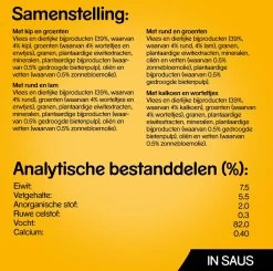 Pedigree Adult In Saus Honden Natvoer - Vier Verschillende Smaken - 80 X 100 Gr -Pet Care Verkoop 1200x1189 9