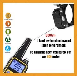W&Z® Anti Blafband Inclusief Afstandsbediening- 3-60KG - Diervriendelijk - Zonder Schok - Vibratie/Audio/Licht - Anti Blaf Band - Water Bestendig -Pet Care Verkoop 1200x1190 13