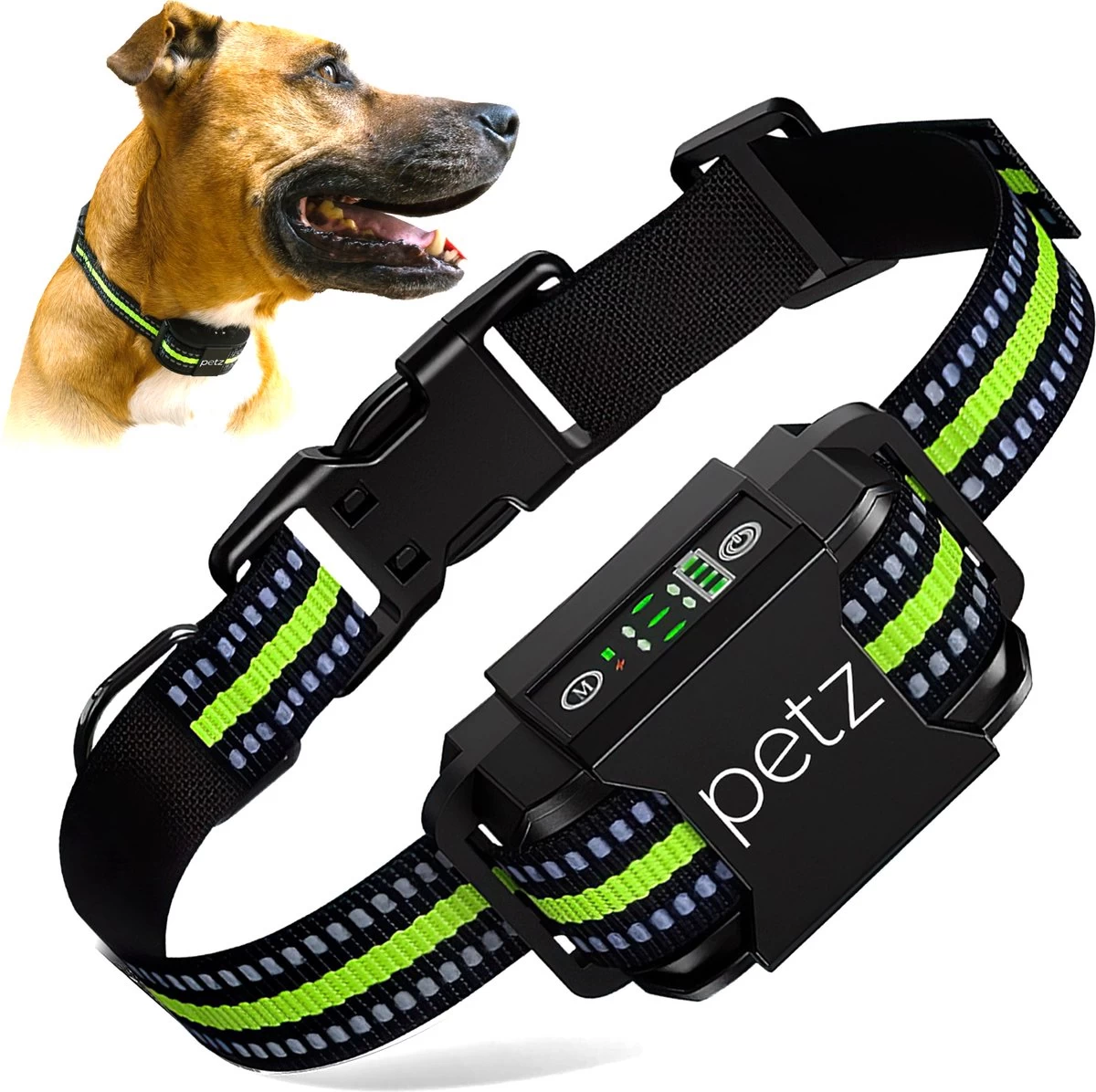 Petz - Anti Blafband - Anti Blafband Voor Kleine En Grote Honden - 5-55 KG - Vibratie En Audio - Diervriendelijk - GEEN Schokken - Opvoedingshalsband Zonder Schok En Diervriendelijk - Waterdicht - Oplaadbaar 1 Petz - Anti Blafband - Anti Blafband Voor Kleine En Grote Honden - 5-55 KG - Vibratie En Audio - Diervriendelijk - GEEN Schokken - Opvoedingshalsband Zonder Schok En Diervriendelijk - Waterdicht - Oplaadbaar