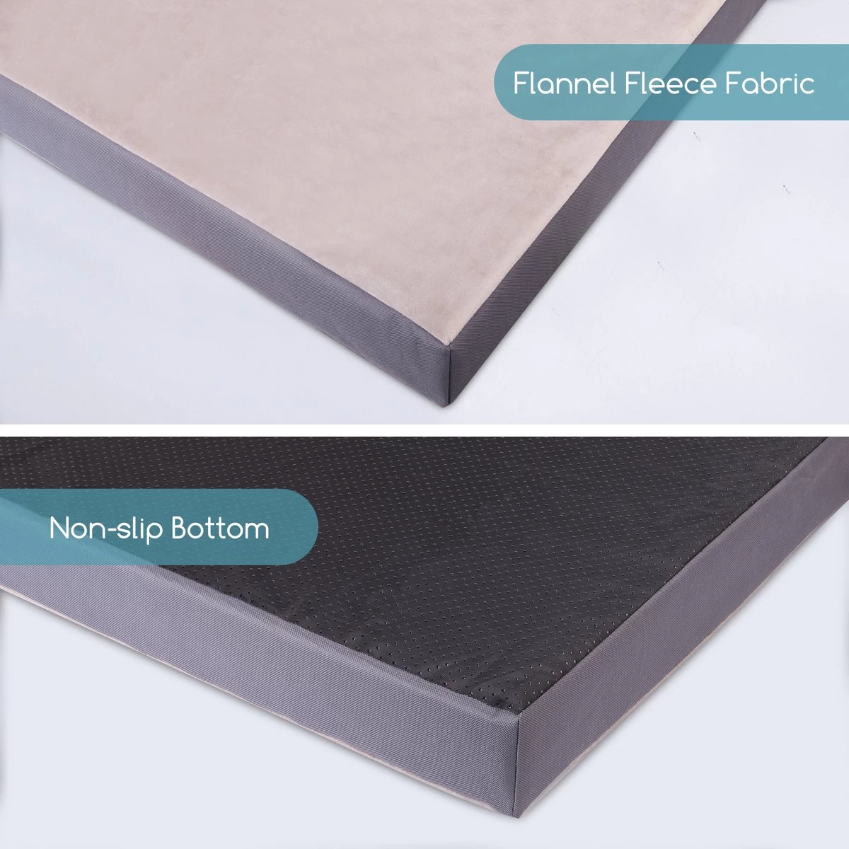 Nobleza Orthopedische Hondenkussen Wasbaar - Hondenbed - Maat S: 60 X 40 X 8 Cm - Grijs 4 Nobleza Orthopedische Hondenkussen Wasbaar - Hondenbed - Maat S: 60 X 40 X 8 Cm - Grijs - Afbeelding 4