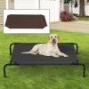 Merkloos Hondenbed - Hondenstretcher - Honden Ligbed - Inclusief 2 Overtrekhoezen - XL - 110x68cm - Grijs En Koffie
