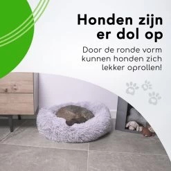 Doxie® Hondenmand – Kattenmand – ⌀ 100 Cm – Met Afneembare Hoesje – Lichtgrijs -Pet Care Verkoop 1200x1200 1041