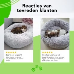 Doxie® Hondenmand – Kattenmand – ⌀ 100 Cm – Met Afneembare Hoesje – Lichtgrijs -Pet Care Verkoop 1200x1200 1044