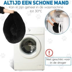 Pawzle Hondenmand - Donut Hondenkussen - Kattenmand - Bed Voor Honden & Katten - Wasbaar - 80cm - Zwart -Pet Care Verkoop 1200x1200 1051