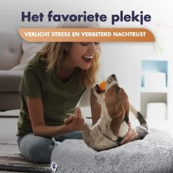 Pet Perfect Donut Hondenmand - 80cm - Fluffy Hondenkussen - Hondenbed - Créme/Bruin -Pet Care Verkoop 1200x1200 1065