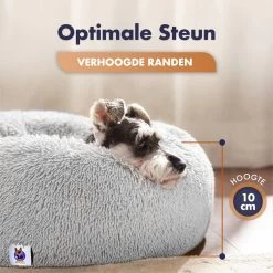 Pet Perfect Donut Hondenmand - 80cm - Fluffy Hondenkussen - Hondenbed - Créme/Bruin -Pet Care Verkoop 1200x1200 1066
