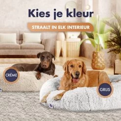 Pet Perfect Donut Hondenmand - 80cm - Fluffy Hondenkussen - Hondenbed - Créme/Bruin -Pet Care Verkoop 1200x1200 1070