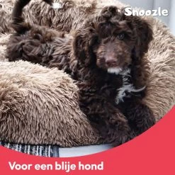 Snoozle Donut Hondenmand - Zacht En Luxe Hondenkussen - Wasbaar - Fluffy - Hondenmanden - 50cm - Grijs -Pet Care Verkoop 1200x1200 1077