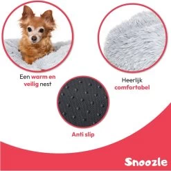 Snoozle Donut Hondenmand - Zacht En Luxe Hondenkussen - Wasbaar - Fluffy - Hondenmanden - 60cm - Lichtgrijs 13 Snoozle Donut Hondenmand - Zacht En Luxe Hondenkussen - Wasbaar - Fluffy - Hondenmanden - 60cm - Lichtgrijs -Pet Care Verkoop 1200x1200 1099
