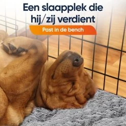 Happysnoots Hondenkussen 70 X 50cm - Hondenbed - Donut Dog Bed - Fluffy - Grijs - Wasbaar -Pet Care Verkoop 1200x1200 1189