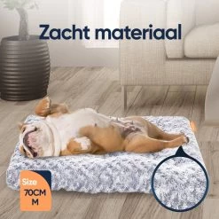 Happysnoots Hondenkussen 70 X 50cm - Hondenbed - Donut Dog Bed - Fluffy - Grijs - Wasbaar -Pet Care Verkoop 1200x1200 1194
