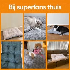 Happysnoots Hondenkussen 70 X 50cm - Hondenbed - Donut Dog Bed - Fluffy - Grijs - Wasbaar -Pet Care Verkoop 1200x1200 1196