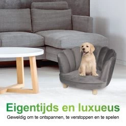Maxxpro Katten- En Hondenstoel - Grijs - Verhoogd Met Houten Poten - Fluweel Materiaal - 61.5 X 52 X 33 CM - Huisdieren Tot 80 KG 11 Maxxpro Katten- En Hondenstoel - Grijs - Verhoogd Met Houten Poten - Fluweel Materiaal - 61.5 X 52 X 33 CM - Huisdieren Tot 80 KG -Pet Care Verkoop 1200x1200 1230