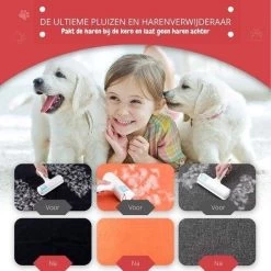 Merkloos Huisdierhaar Verwijderaar Met Kledingborstel - Pluizen En Haren Verwijderaar - Kleding Borstel & Roller - Hondenhaar En Kattenhaar - Pluizenverwijderaar -Pet Care Verkoop 1200x1200 185