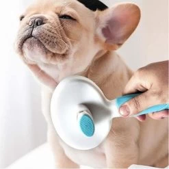 Merkloos Dierenborstel - Haarborstel Huisdieren - Borstel Voor Vacht Huisdier - Borstel Kat - Borstel Hond - Makkelijk Haar Verwijderen Met één Klik - Inclusief Speeltje - Kam Huisdier - Vachtverzorging - Massage -Pet Care Verkoop 1200x1200 245