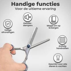 VoordeelShop 7-Delige Huisdier Knipset Met Etui - Trimmen Hond - Honden Schaar - Effileerschaar Hond - Huisdier Trimmer - Huisdier Knippen - Knipschaar Haar - Haar Schaar - Kapper - Kapperset - Scharenset -Pet Care Verkoop 1200x1200 269