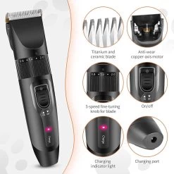 Merkloos Hondentondeuse, Hundeschermaschine / Dog Clippers - Dierenhaartrimmer, Hondentondeuse Kit Hond Verzorging -Pet Care Verkoop 1200x1200 274