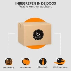 Krachtige Hondenföhn/ Waterblazer Met Draaiknop Om Overtollig Water En Stof Snel Uit De Vacht Te Blazen | Verstelbare Vermogen Standen (500W Tot 2200W) En Verstelbare Temperatuur - Type B Oranje -Pet Care Verkoop 1200x1200 281