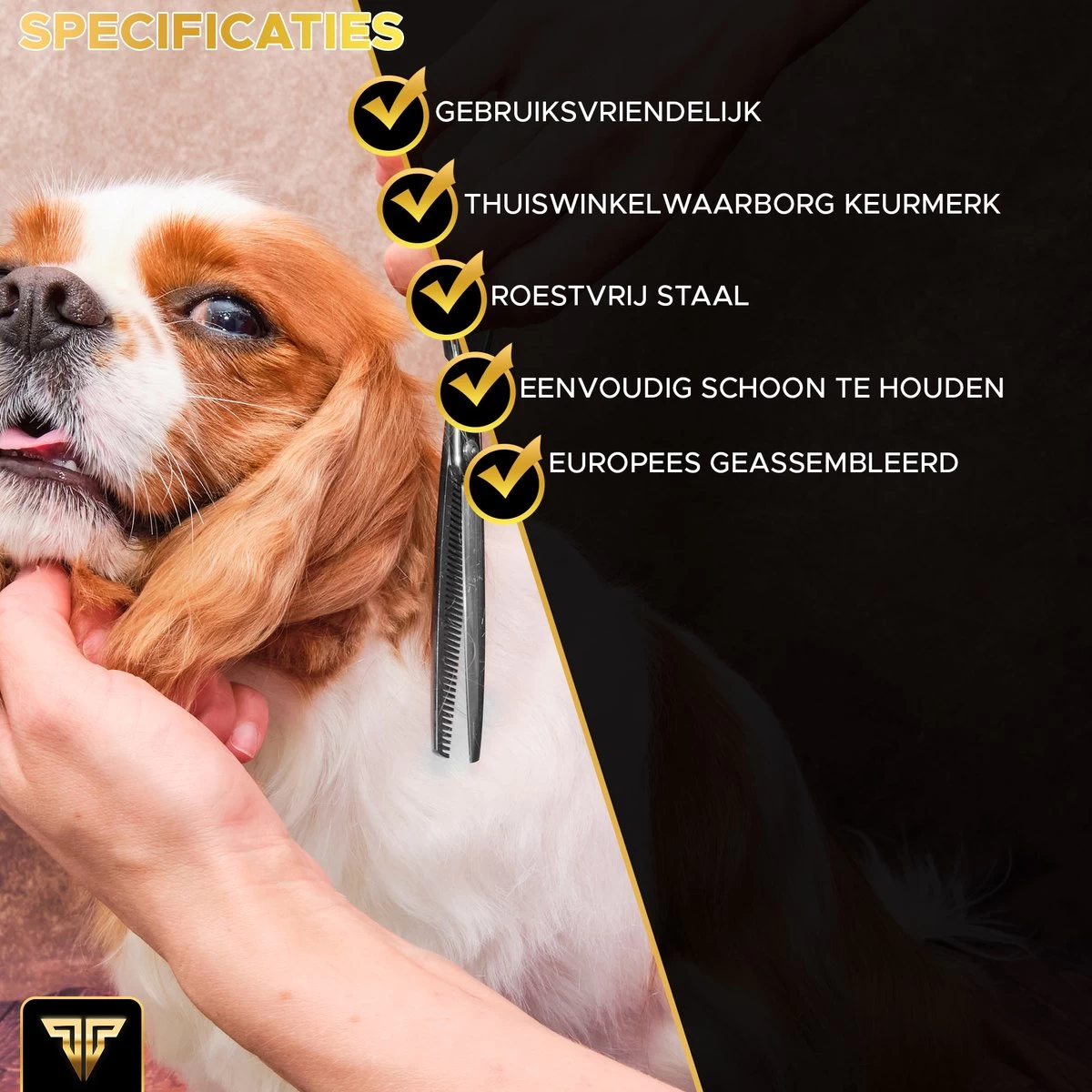 Toivo Schaar Voor Dieren - Zilver - Effileerscharen - Honden Scharenset - Dierenschaar - Set 5 Stuks - Trimscharen - Trimset - Uitdunschaar Hond - Schaar Honden 5 Toivo Schaar Voor Dieren - Zilver - Effileerscharen - Honden Scharenset - Dierenschaar - Set 5 Stuks - Trimscharen - Trimset - Uitdunschaar Hond - Schaar Honden - Afbeelding 5