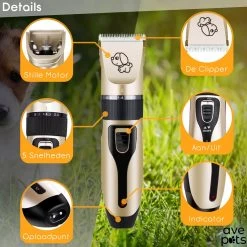 AVE Pets® Complete Hondentondeuse Set - Draadloos Tondeuse - Scheerapparaat Voor Je Hond Of Kat - Huisdier Trimmer - Professionele Dierentondeuse - Dieren Verzorging -Pet Care Verkoop 1200x1200 384