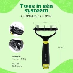 Mister Mill Professionele 2-Zijdige Ondervacht Kam Voor Hond En Kat – Honden/Kattenborstel – Klittenkam – 9,5 Cm. -Pet Care Verkoop 1200x1200 459