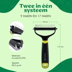 Mister Mill 2 Zijdige Ondervacht Kam Plus Slicker Borstel - Honden/Katten Kam - Voordeel Set -Pet Care Verkoop 1200x1200 481