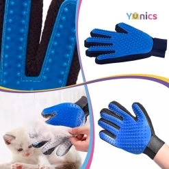 YUNICS® Dieren Handschoen - Haarverwijderaar Voor Huisdieren - Kattenborstel - Hondenborstel - Hondenkam - Kattenhaarverwijderaar - Blauw -Pet Care Verkoop 1200x1200 510