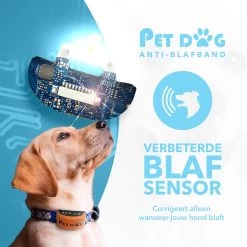 PET DOG® | Anti Blafband Voor Honden | 3 T/m 60 Kg | Oplaadbaar | Anti Blaf Band | Trainingsband | Vibratie En Geluid | Diervriendelijk | Shock Aan/uit Instelbaar -Pet Care Verkoop 1200x1200 531