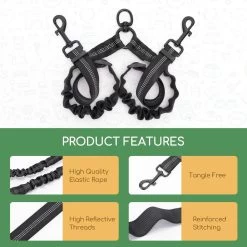 Nobleza Splitter Hondenriem - Dubbel Aanlijnriem Voor Honden - Splitter Verstelbaar - Zwart 13 Nobleza Splitter Hondenriem - Dubbel Aanlijnriem Voor Honden - Splitter Verstelbaar - Zwart -Pet Care Verkoop 1200x1200 535